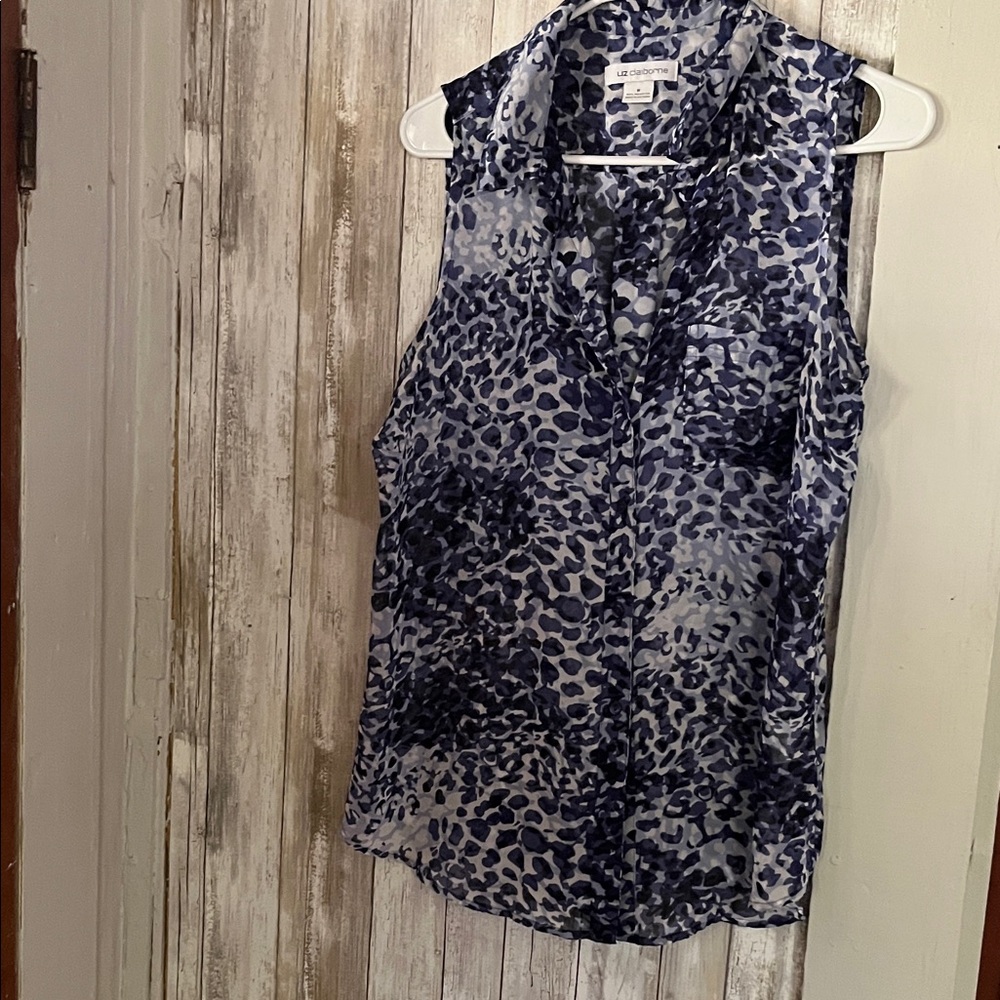 5/$25 Blue on Blue Sleeveless Top
